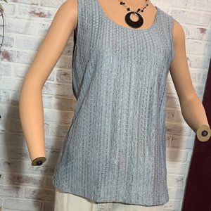 NWOT Chico's textured classy tank top Sz2 (L)